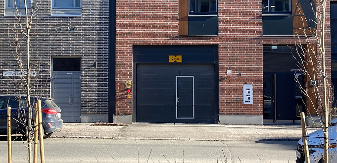 Parkkipaikat Vattuniemen palvelujen ja toimistojen läheisyydessä